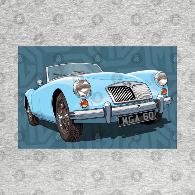 MGA in light blue by candcretro